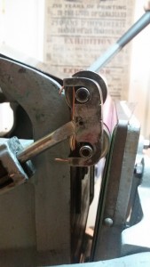 Craftsmen Monarch press with 'droopy' roller arms
