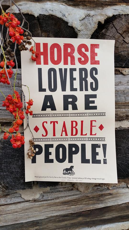 Horse lovers broadside